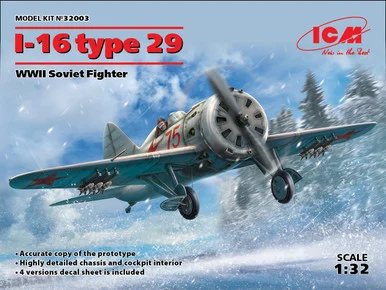 1/32 ICM I-16 type 29, WWII Soviet Fighter