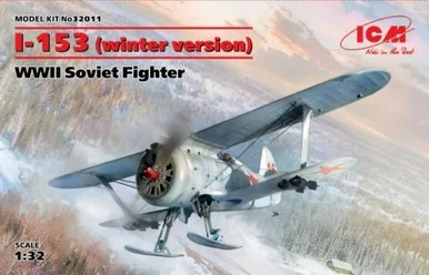 1/32 ICM I-153 (winter version), WWII Soviet Fighter