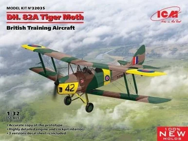 1/32 ICM D.H. 82A Tiger Moth, British Training Aircraft - ICM Models