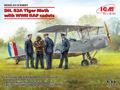 1/32 ICM DH. 82A Tiger Moth with WWII RAF cadets - ICM Models