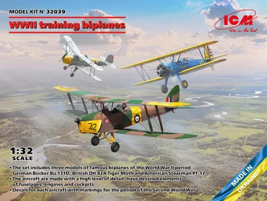 1/32 ICM WWII Training Biplanes Set - ICM Models