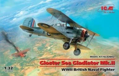 1/32 ICM Gloster Sea Gladiator Mk.II , WWII British Naval Fighter - ICM Models