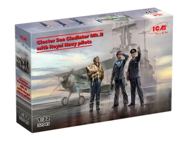 1/32 ICM Gloster Sea Gladiator Mk.II with Royal Navy pilots - ICM Models