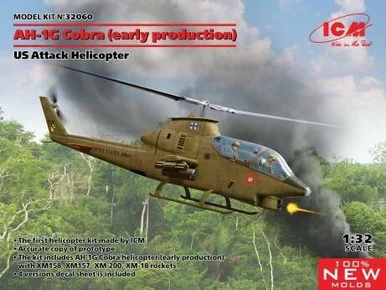1/32 ICM AH-1G Cobra (early production), US Attack Helicopter (100% new molds)