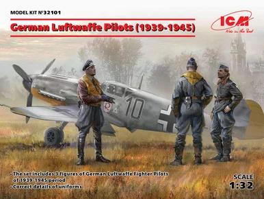 1/32 ICM German Luftwaffe Pilots (1939-1945) (3 figures)
