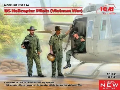 1/32 ICM US Helicopter Pilots (Vietnam War) (100% new molds) - ICM Models