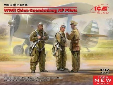 1/32 ICM WWII China Guomindang AF Pilots (100% new molds) - ICM Models