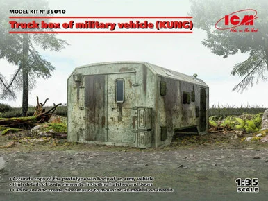 1/35 ICM Truck box of military vehicle KUNG Plastic Model Kit - ICM Models