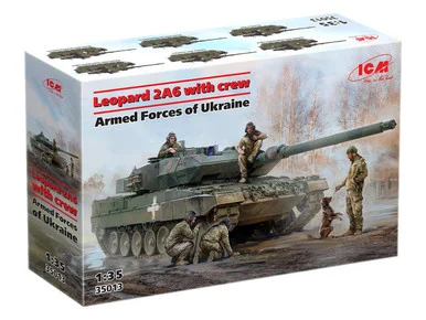 1/35 ICM Leopard 2A6 Ukraine w/Crew Figures - ICM Models