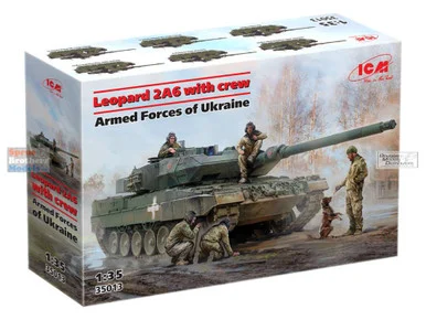 ICM35013 1:35 ICM Leopard 2A6 with Crew Armed Forces of Ukraine