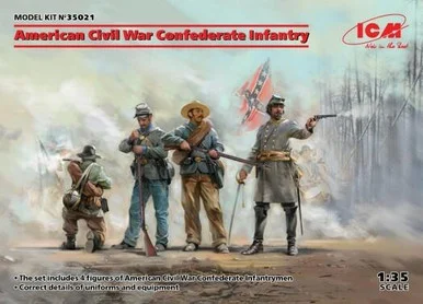 1/35 ICM American Civil War Confederate Infantry - ICM Models