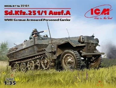1/35 ICM Sd.Kfz.251/1 Ausf.A, WWII German Armoured Personnel Carrier - ICM Models