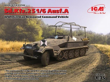 1/35 ICM Sd.Kfz.251/6 Ausf.A, WWII German Armoured Command Vehicle - ICM Models