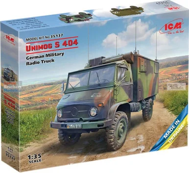 ICM35137 1:35 ICM Unimog S 404 German Military Radio Truck