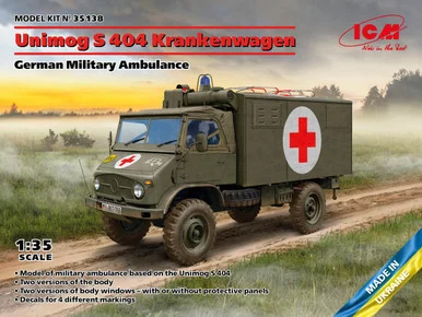 1/35 ICM Unimog S 404 German Military Ambulance - ICM Models