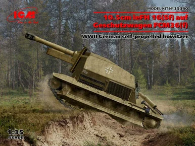 1/35 ICM WWII 10.5cm Geschutzwagen German Self-Propelled Howitzer