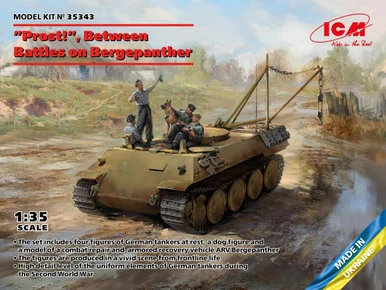 1/35 ICM Prost! Between Battles on Bergepanther - ICM Models