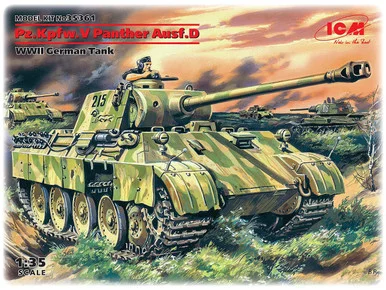 1/35 ICM Pz.Kpfw.V Panther Ausf.D, WWII German Tank - ICM Models