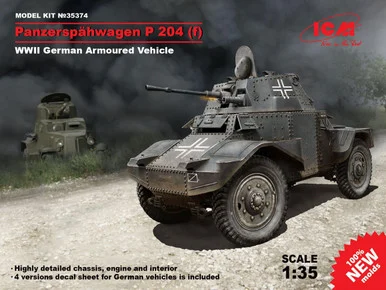 1/35 ICM Panzersphwagen P 204 (f), WWII German Armoured Vehicle - ICM Models
