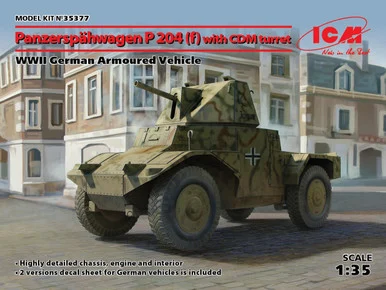 1/35 ICM Panzerspahwagen P 204 (f) with CDM turret, WWII German Armoured Vehicle - ICM Models