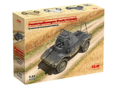 1/35 ICM Models Panzerspahwagen (Funk) P204(f) Armored Command Vehicle Plastic Model Kit