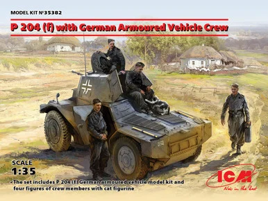 1/35 ICM P 204 (f) with German Armoured Vehicle Crew - ICM Models