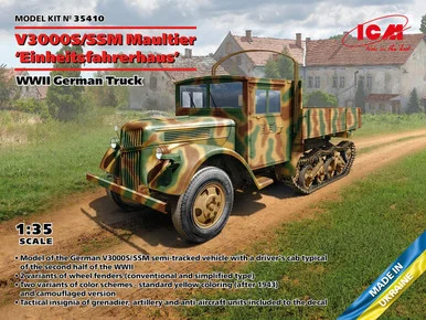 1/35 ICM V3000S/SSM Maultier WWII German Truck Plastic Model Kit - ICM Models