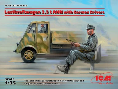 1/35 ICM Lastkraftwagen 3,5 t AHN with German Drivers - ICM Models