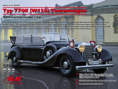 1/35 ICM Typ 770K (W150) Tourenwagen, WWII German Leaders' Car - ICM Models