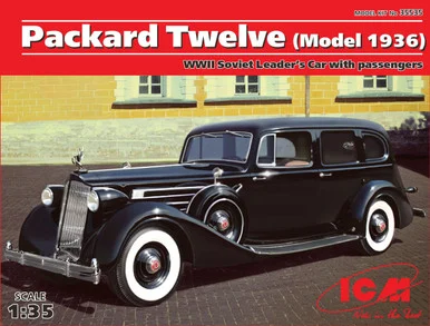 1/35 ICM Packard Twelve (Model 1936), WWII Soviet Leaders' Car with Passengers (5 figures) - ICM Models
