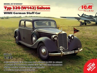 1/35 ICM Typ 320 (W142) Saloon, WWII German Staff Car - ICM Models