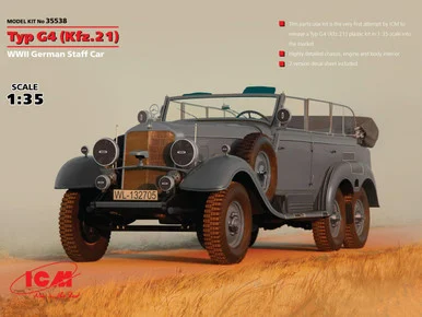 1/35 ICM Typ G4 (Kfz.21), WWII German Staff Car - ICM Models