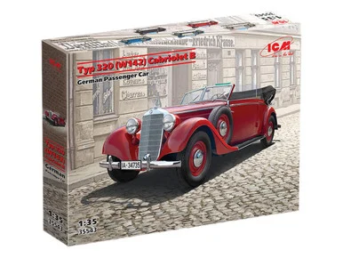 1/35 ICM Typ 320 (W142) Cabriolet B German Passenger Car Plastic Model Kit - ICM Models
