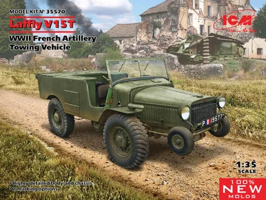 1/35 ICM Laffly V15T, WWII French Artillery Towing Vehicle - ICM Models