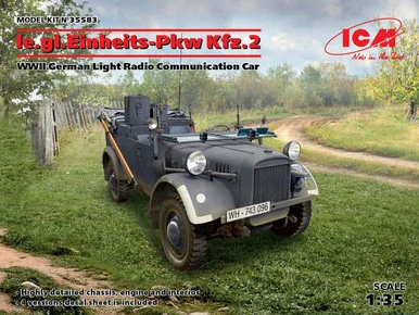 1/35 ICM le.gl.Einheitz-Pkw Kfz.2, WWII German Light Radio Communication Car