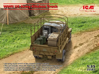 1/35 ICM WWII US Army Kitchen Truck Plastic Model Kit - ICM Models
