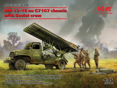 1/35 ICM BM-13-16 on G7107 chassis with Soviet crew