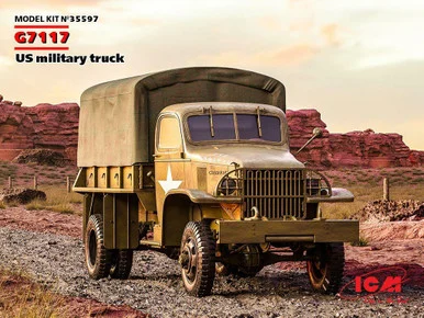 1/35 ICM G7117 US Military Truck Plastic Model Kit - ICM Models