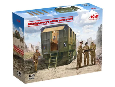 1/35 ICM Models Montgomery's office with staff Plastic Model Kit
