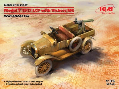 1/35 ICM Model T 1917 LCP with Vickers MG, WWI ANZAC Car - ICM Models