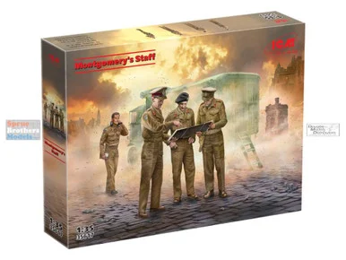 ICM35617 1:35 ICM Montgomery's Staff Figure Set