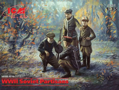 1/35 ICM WWII Soviet Partisans (4 figures) - ICM Models