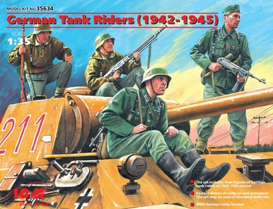 1/35 ICM German Tank Riders (1942-1945), (4 figures)