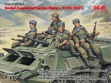 1/35 ICM Soviet Armored Carrier Riders (1979-1991), (4 figures)