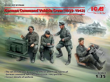 1/35 ICM German Command Vehicle Crew (1939-1942) (4 figures)