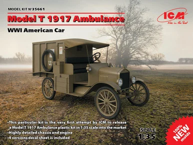 1/35 ICM Model T 1917 Ambulance, WWI American Car - ICM Models