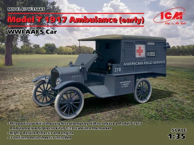 1/35 ICM Model T 1917 Ambulance (early), WWI AAFS Car - ICM Models