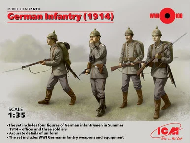 1/35 ICM German Infantry (1914) (4 figures) - ICM Models