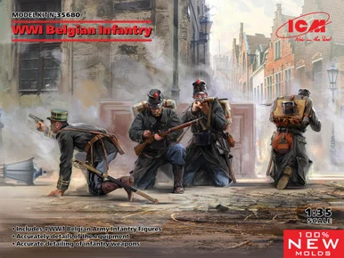 1/35 ICM WWI Belgian Infantry (100% new molds) - ICM Models