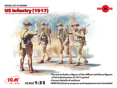 1/35 ICM US Infantry (1917) (4 figures) - ICM Models